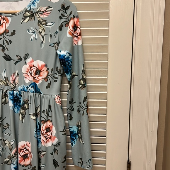 Girls Floral Dress, Long Sleeve, Size 2XL, NWOT - Picture 6 of 12